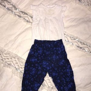 18 month outfit set with hippie pants